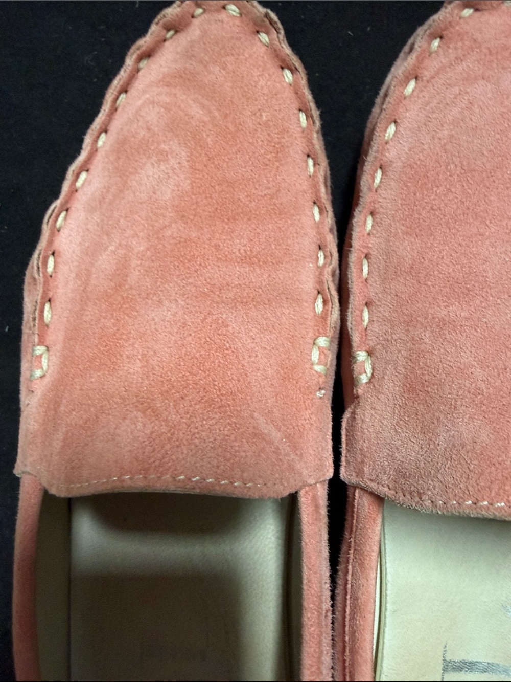 AGL Coral Pink Suede Driving Loafers - Picture 5 of 15